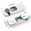 2Pack Child Proof Refrigerator Lock,Fridge Locks for Kids with Sticky