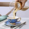 Eplze YBK Tech Euro Style Cup& Saucer Set, Bone China