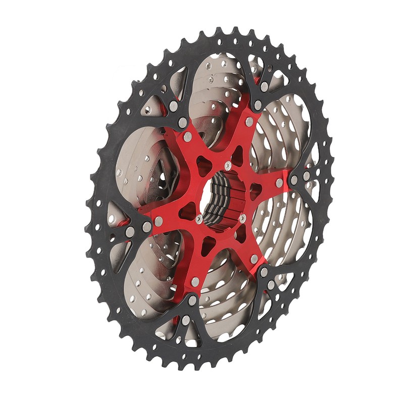 Bicycle Cassette 10 Speed Aluminum Noiseless Skeleton Design Bike Cassette