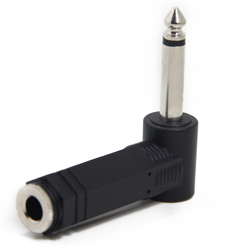 Ancable 2-Pack 1/4 Inch Right Angle TS Male to 1/4