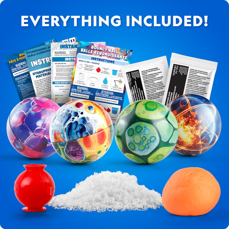 Blue Marble Science Surprise Christmas Ornaments – 4 Ornaments with