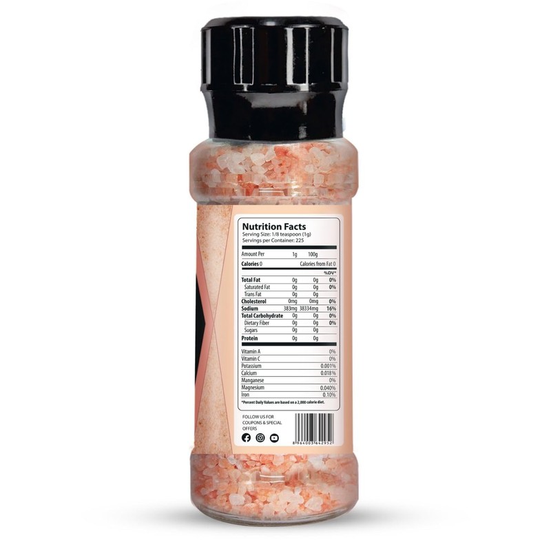 Herbion Naturals Himalayan Pink Salt Grinder - Coarse Grain, 225