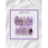 Lavender Aurora handmade nail tips - long ballerina / 라벤더