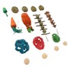 Rabbit Hanging Chew Toys Wood Grass Ball String Loofah Carrot