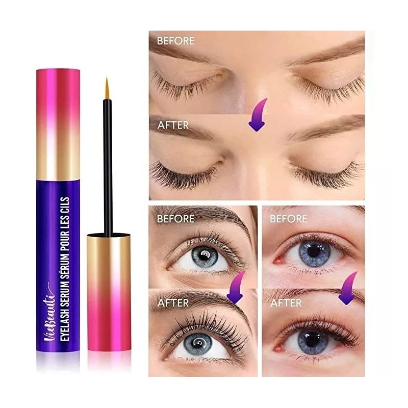 Viebeauti Suero Para Pestañas Y Cejas Más Largas Y Gruesas