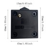 FUJIE Cupboard Door Switch Black Surface Push to Break Door