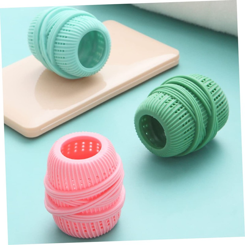 Outanaya 3Pcs Random Laundry Balls Set Tpe Sponge Tangle Washing