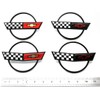 C4 Corvette Front Nose Emblem Plus Gas Fuel Lid Emblem