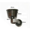 2PCS Solid Brass Castor Antique Cup Furniture Caster Wheel for