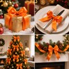 tenn well Orange Ribbon 50mm, 22 Meters Fabric Satin Ribbon