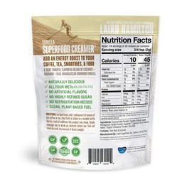 Laird Superfood Non-Dairy Original Superfood Vanilla Coconut Powder Coffee Creamer, Gluten Free, Non-GMO, Vegan, 8 oz. Bag, Pack of 1