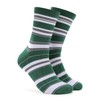Forony Dress Socks for Men Green Striped Dress Socks Business
