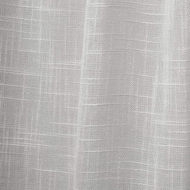 Exclusive Home Curtains Jacinta Side Ruffle Flippable Sheer Rod Pocket Curtain Panel Pair, 54x96, Grey