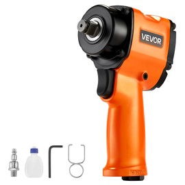 VEVOR 1/2-Inch Air Impact Wrench, Up to 738 ft-lbs Nut-busting Torque, Stubby Size & Lightweight Pneumatic Impact Gun for Auto Repairs and Maintenance