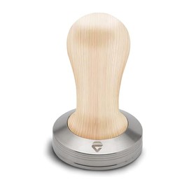 LELIT Coffee Tamper for LELIT58 Filter with Wooden Handle - Silver / Light Brown