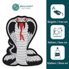Large Cobra Back Patch Black - 18.2 x 22.8 cm