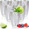 eMKay® Pack of 6 Reusable Dimple Plastic Tumblers (650ml) Clear