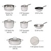 Goodful 12-Piece Classic Stainless Steel Cookware Set with Tri-Ply Base