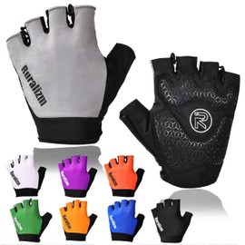 RURALIZM Bike Cycling Gloves for Men/Women with Shock-Absorbing Anti-Slip Breathable Light Weight Mountain Biking, Road Cycling and Hiking Gloves.