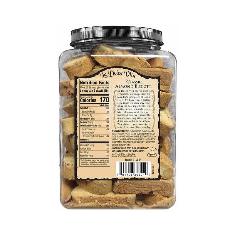 La Dolc'e Vit'a Classic Italian Biscotti, 40 oz