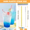 72Pcs Reusable Hard Plastic Drinking Straw, Drinking Straw Biodegradable Recyclable,