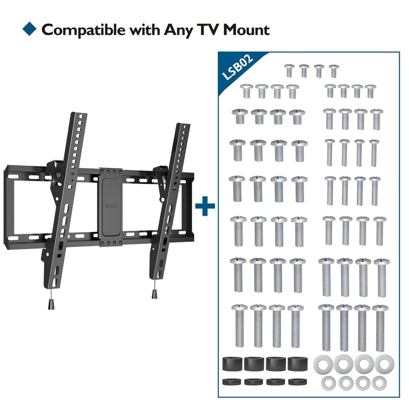 BONTEC Universal TV Mounting Hardware Kit Compatible with Most TVs