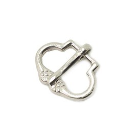 Vehi Mercatus High Medieval Buckle for Straps up to 20 mm Silver-Plated Brass