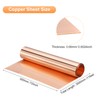 uxcell Copper Sheet Roll 3500mm x 300mm x 0.06mm, 99.9%