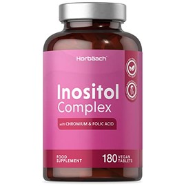 Inositol Tablets | Inositol Powder Complex | 180 Count | 500mg with Folate & Chromium | Vegan Supplement | by Horbaach