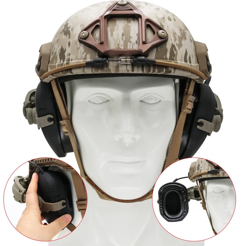 HEARFALCOM ARC Rail Adapter for Fast Series Helmets Compatible with