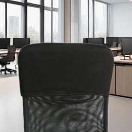JISADER Slipcover for Office Chair Backrest, Rotating Protector for Desk Chairs in Home Decor, Black 28x48cm, as described