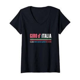 Womens Giro D Italia The World's Most Beautiful Bike Race V-Neck T-Shirt