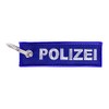 RescPol Key Fob Police Embroidered Blue, Blue / Light Grey