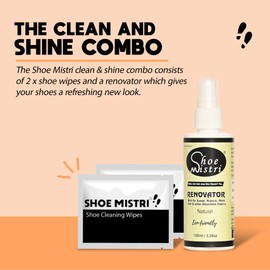 Shoe Mistri Shoe Renovator cleaner for Suede, Nubuck, Canvas, Knit and most other absorbent Fabrics (Natural)
