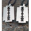 Kiss of Leather Large Razor Blade Pendant Stainless Steel No.