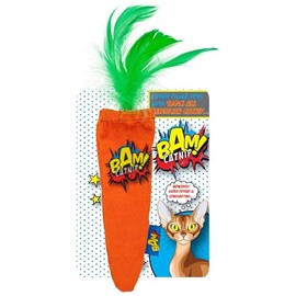 Bam CATNIP 100% AMERICAN STRONG CATNIP CAT TOYS (CATNIP CARROT)