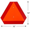 2 Pack Slow Moving Vehicle Sign Safety Triangle Road Sign