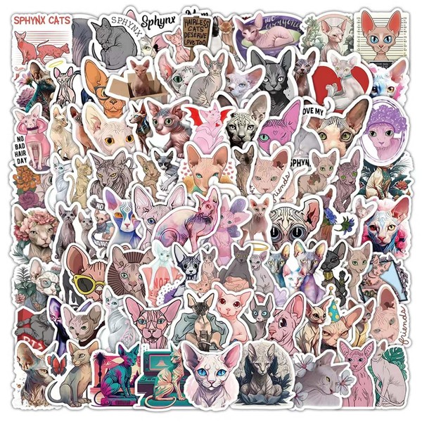 TAMUNI Sticker Collection – 100 Unique Cute Cat Stickers, Perfect