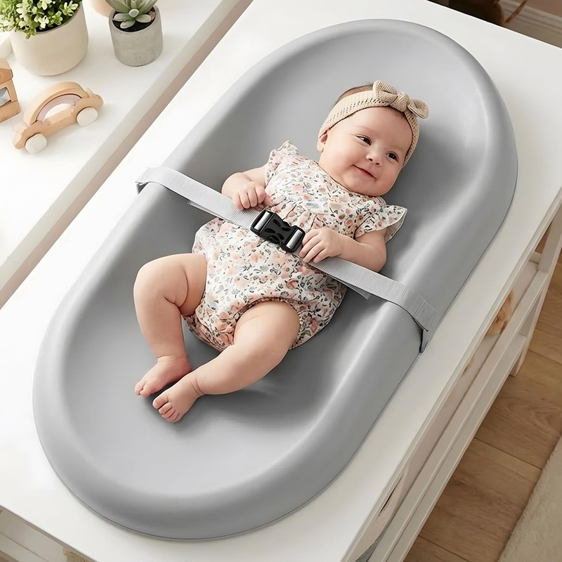 Mallify Wipe-Clean Changing Pad, Waterproof & Wipeable, Soft & Non-Slip