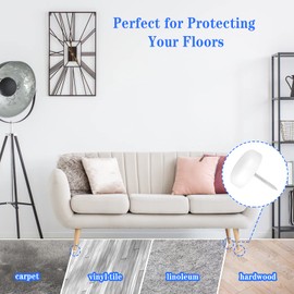 Fulaicai 100PCS Chair Glides, 16 x 4.3mm Furniture Glides Best Nail on Furniture Sliders Premium Hardware Furniture Tack Chair Leg Feet Protector for Tiled and Hardwood Floors