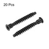 sourcing map 20Pcs M6.3x50mm Hex Socket Countersunk Head Self Tapping