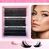 Lash Clusters Fluffy Individual Eyelashes 275 Pcs 80D+100D+180D DIY Lash