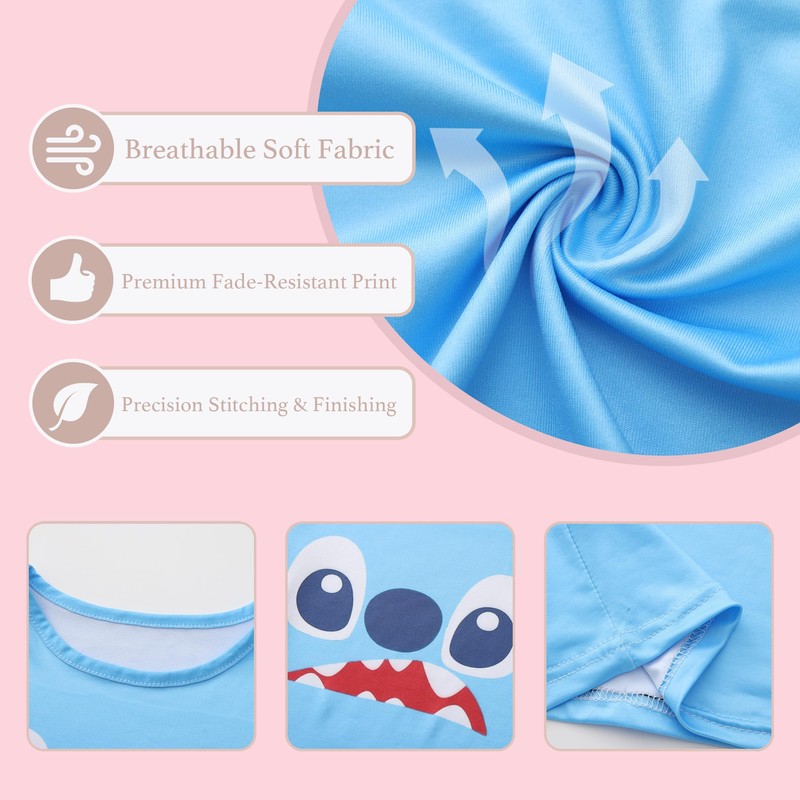 Xiueara Girls Cute Space Creature Tutu Dress for Kids Blue