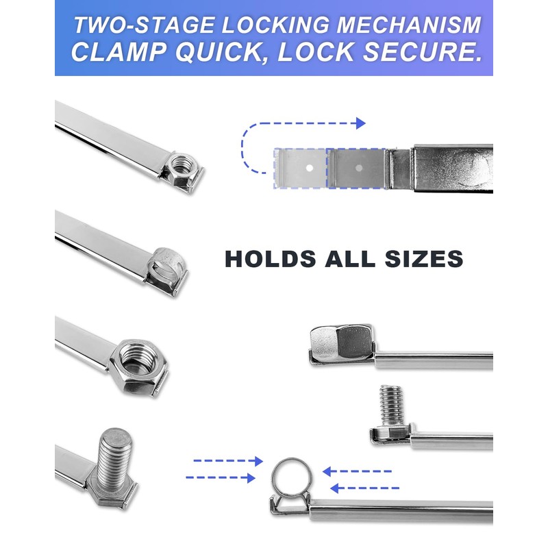 ZOOYL Spring-Loaded Extension Clamp 14.5" – Exclusive Spring-Loaded Mechanism, Knob-Locking