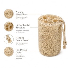 Esponja de lufa natural para el baño