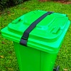 Metal Double Claw Trash Can Locks Strap for Animals,Universal Trash
