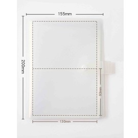 YOAVIP 3x5 Index Cards Clear Plastic Holder Pouches Book Binder 40 Page Hold 160 Cards (clear)