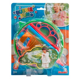 SIMBA Bubble Fun 107286191 Giant Soap Bubble Set 2 Rings Diameter 18 cm 250 ml Alkaline from 3 Years