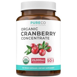 Cranberry extract capsules, 50 times concentrated, 90 tablets, 1 piece / 크랜베리 추출물 캡슐 50배 농축 90정, 1개