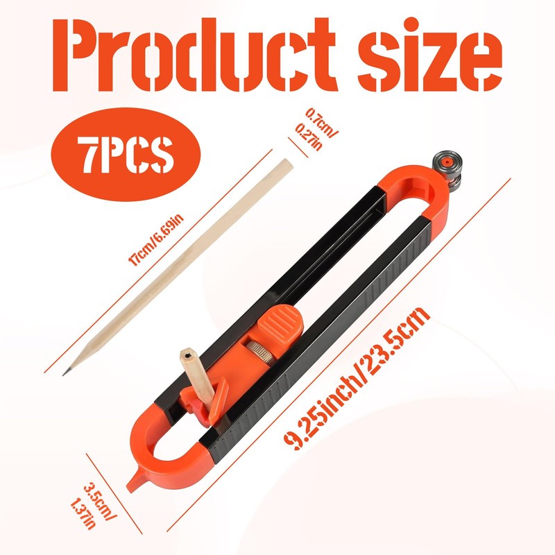 Eophmi Scribe Tool 7pcs Contour Gauge with Lock Scribing Tool